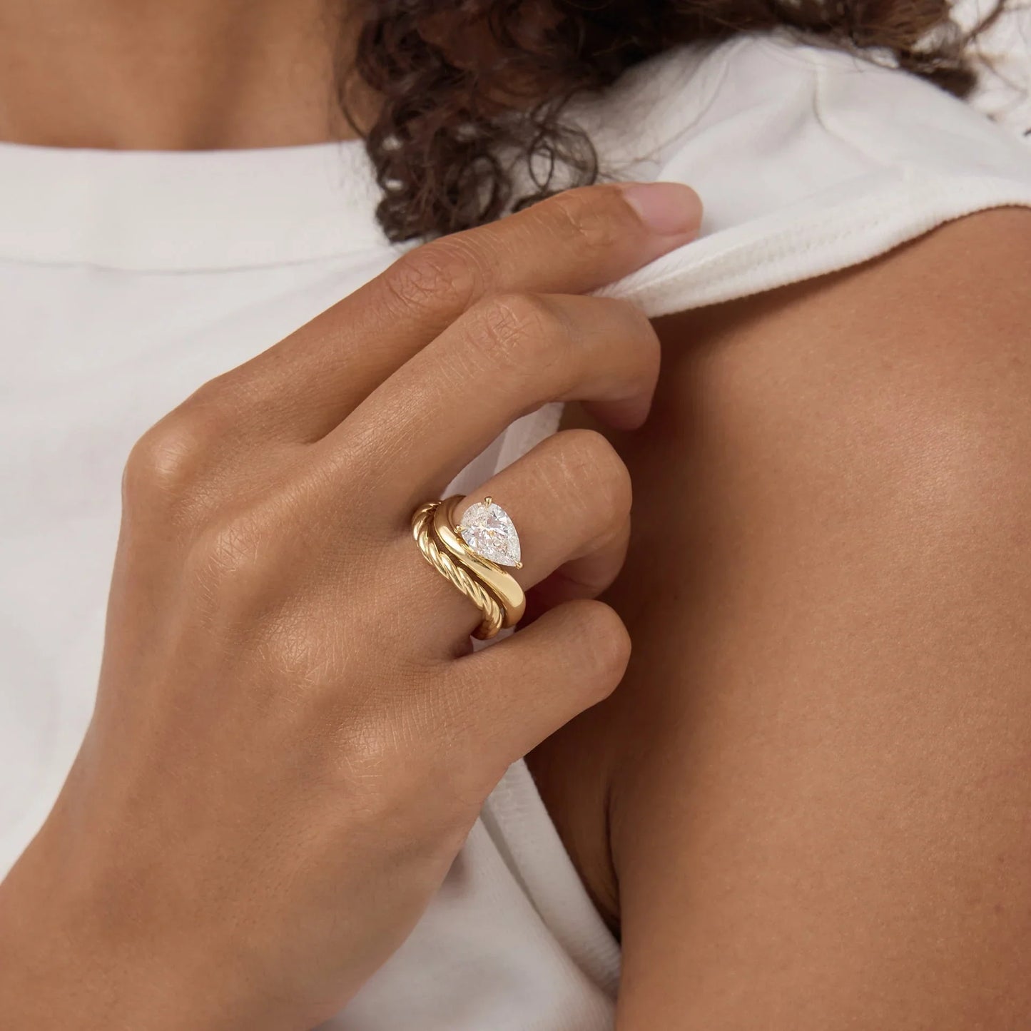 Timeless Twisted Gold Wedding Band