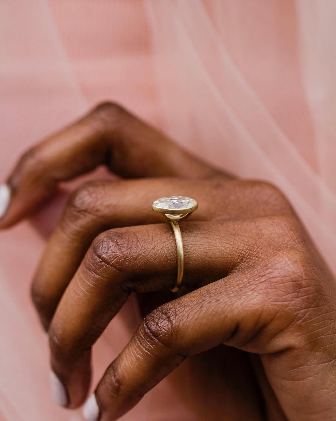 2.9 Carats Emerald Pave Styled Moissanite Engagement Ring