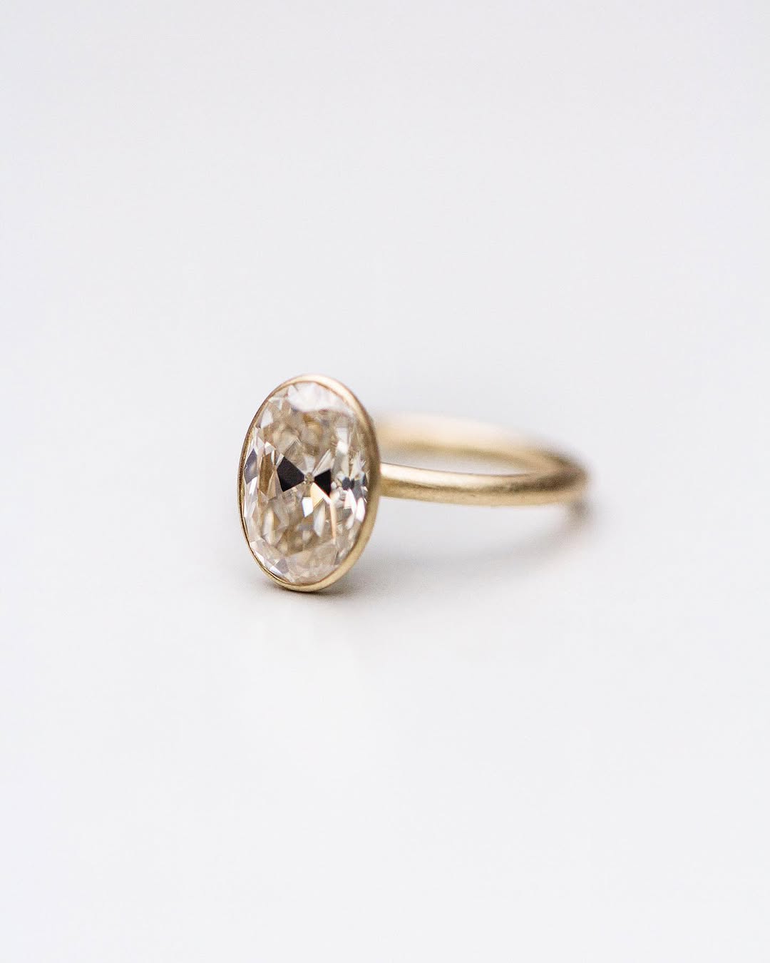 2.9 Carats Emerald Pave Styled Moissanite Engagement Ring