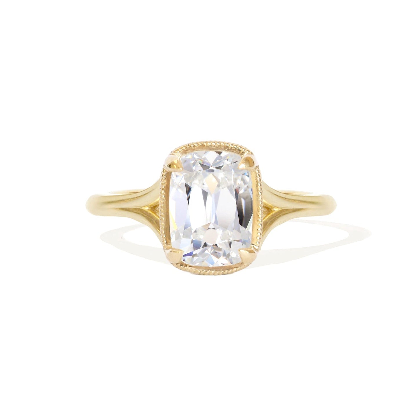 Marquise Shaped Three Stone Lab Grown Diamond Engagement Ring