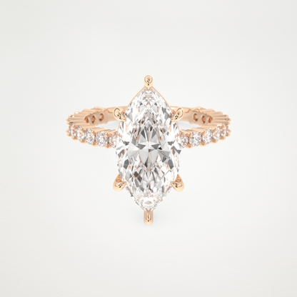 4.25 CT Moissanite Marquise Engagement Ring – Inspired by Selena Gomez 13