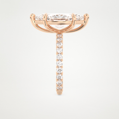 4.25 CT Moissanite Marquise Engagement Ring – Inspired by Selena Gomez 18