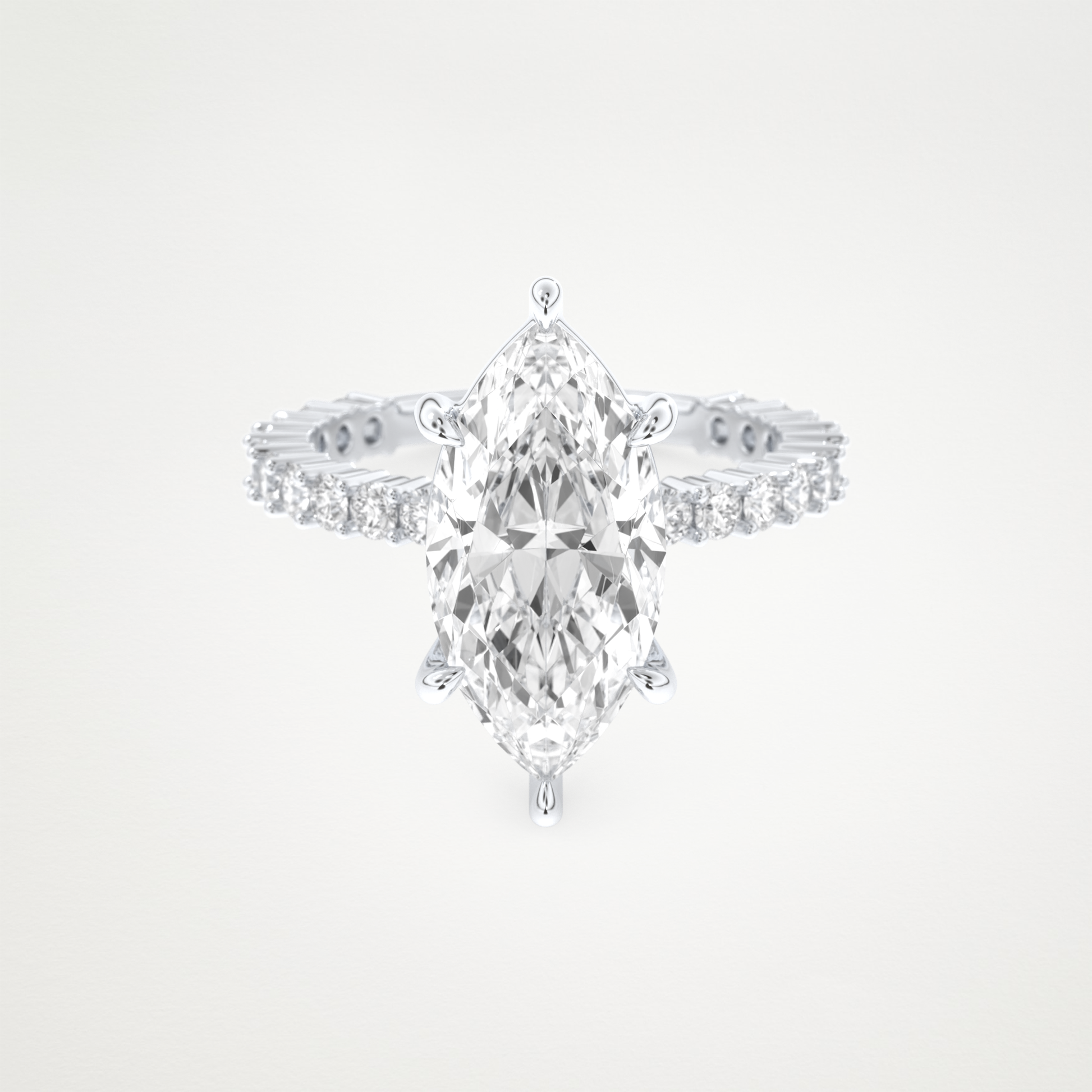 4.25 CT Moissanite Marquise Engagement Ring – Inspired by Selena Gomez 1
