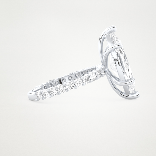 4.25 CT Moissanite Marquise Engagement Ring – Inspired by Selena Gomez 2