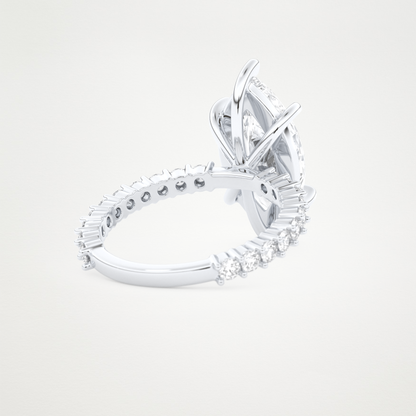 4.25 CT Moissanite Marquise Engagement Ring – Inspired by Selena Gomez 3
