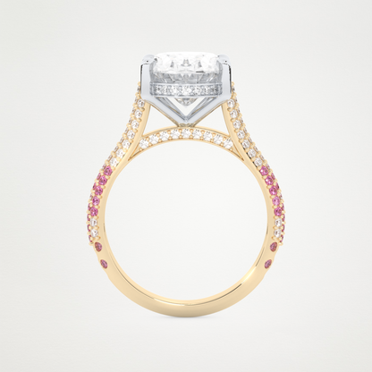 4.30 CT Moissanite Oval Engagement Ring – Inspired by Lady Gaga 5