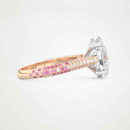 4.30 CT Moissanite Oval Engagement Ring – Inspired by Lady Gaga 8