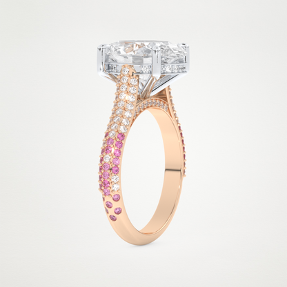 4.30 CT Moissanite Oval Engagement Ring – Inspired by Lady Gaga 10