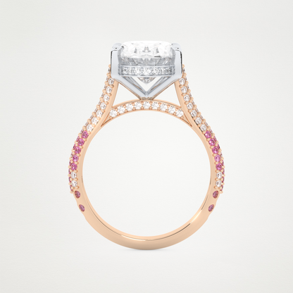 4.30 CT Moissanite Oval Engagement Ring – Inspired by Lady Gaga 11