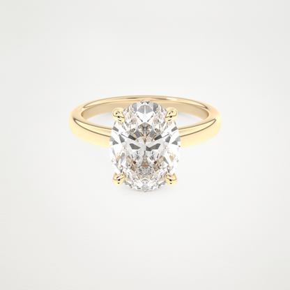 4.30 CT Moissanite Oval Engagement Ring – Inspired by Hailey Bieber 7