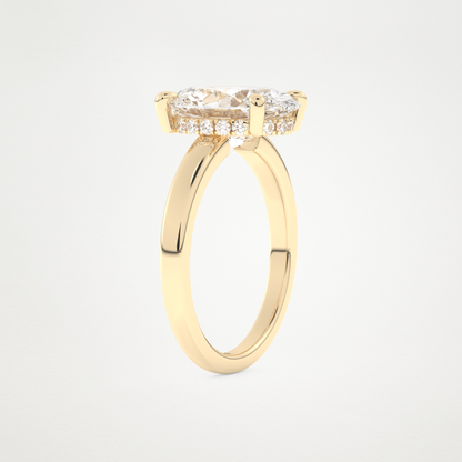 4.30 CT Moissanite Oval Engagement Ring – Inspired by Hailey Bieber 10