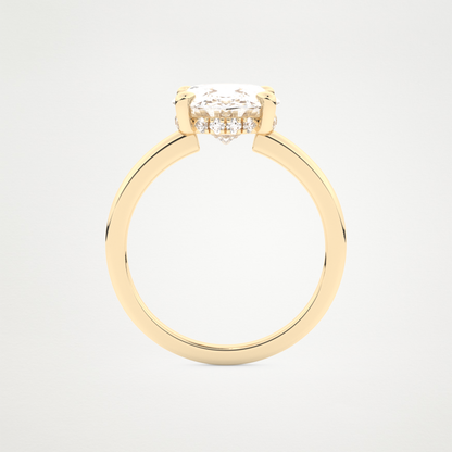 4.30 CT Moissanite Oval Engagement Ring – Inspired by Hailey Bieber 11