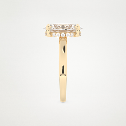 4.30 CT Moissanite Oval Engagement Ring – Inspired by Hailey Bieber 12