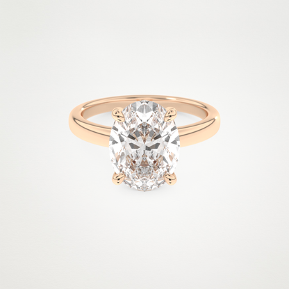 4.30 CT Moissanite Oval Engagement Ring – Inspired by Hailey Bieber 13