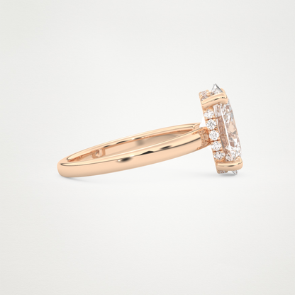 4.30 CT Moissanite Oval Engagement Ring – Inspired by Hailey Bieber 14