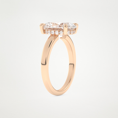 4.30 CT Moissanite Oval Engagement Ring – Inspired by Hailey Bieber 16