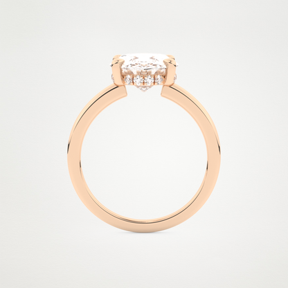 4.30 CT Moissanite Oval Engagement Ring – Inspired by Hailey Bieber 17