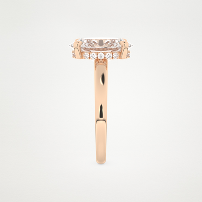 4.30 CT Moissanite Oval Engagement Ring – Inspired by Hailey Bieber 18