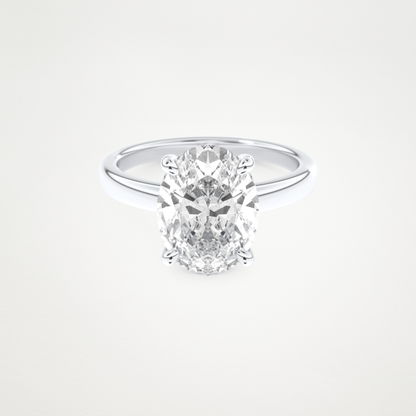 4.30 CT Moissanite Oval Engagement Ring – Inspired by Hailey Bieber 1
