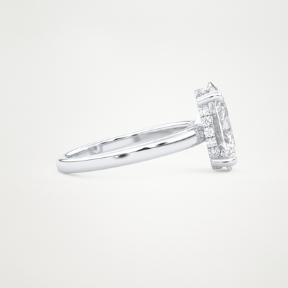 4.30 CT Moissanite Oval Engagement Ring – Inspired by Hailey Bieber 2