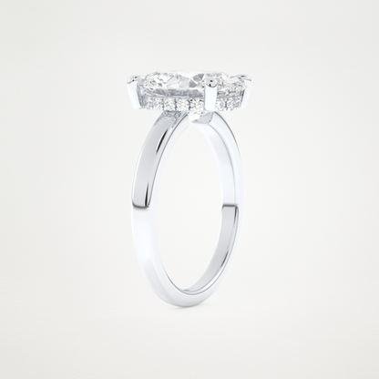 4.30 CT Moissanite Oval Engagement Ring – Inspired by Hailey Bieber 4