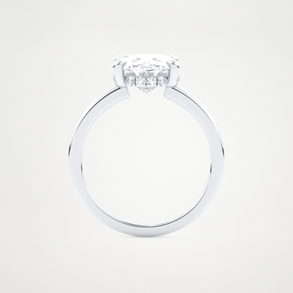 4.30 CT Moissanite Oval Engagement Ring – Inspired by Hailey Bieber 5
