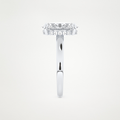 4.30 CT Moissanite Oval Engagement Ring – Inspired by Hailey Bieber 6