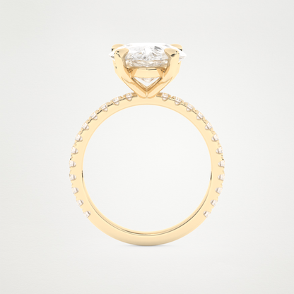 5 CT Moissanite Pear Engagement Ring – Inspired by Adele 11