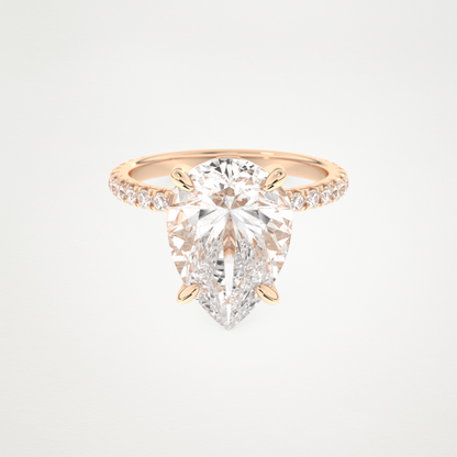 5 CT Moissanite Pear Engagement Ring – Inspired by Adele 13