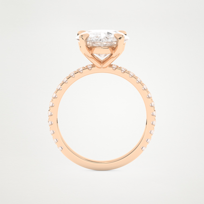 5 CT Moissanite Pear Engagement Ring – Inspired by Adele 17