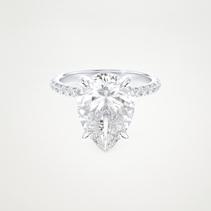 5 CT Moissanite Pear Engagement Ring – Inspired by Adele 1