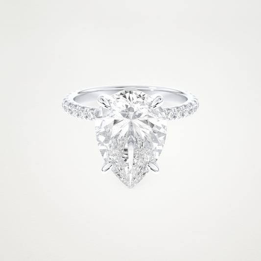 5 CT Moissanite Pear Engagement Ring – Inspired by Adele 1