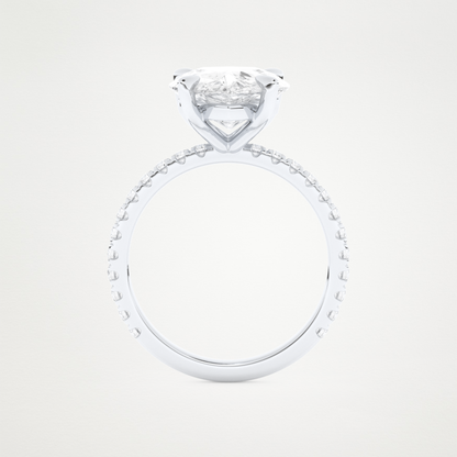 5 CT Moissanite Pear Engagement Ring – Inspired by Adele 6