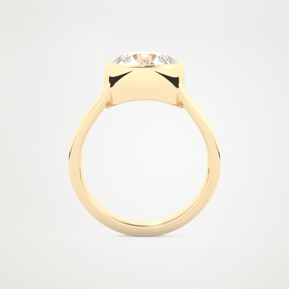 2.50 CT Moissanite Round Engagement Ring – Inspired by Emma Roberts 11