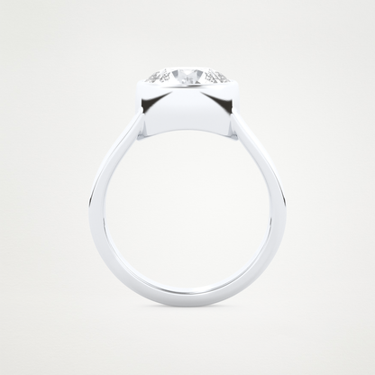 2.50 CT Moissanite Round Engagement Ring – Inspired by Emma Roberts 5