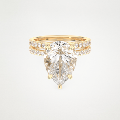 5 CT Moissanite Pear Engagement Ring – Inspired by Sophie Turner 7