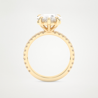 5 CT Moissanite Pear Engagement Ring – Inspired by Sophie Turner 11