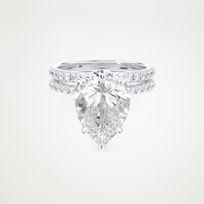 5 CT Moissanite Pear Engagement Ring – Inspired by Sophie Turner 1