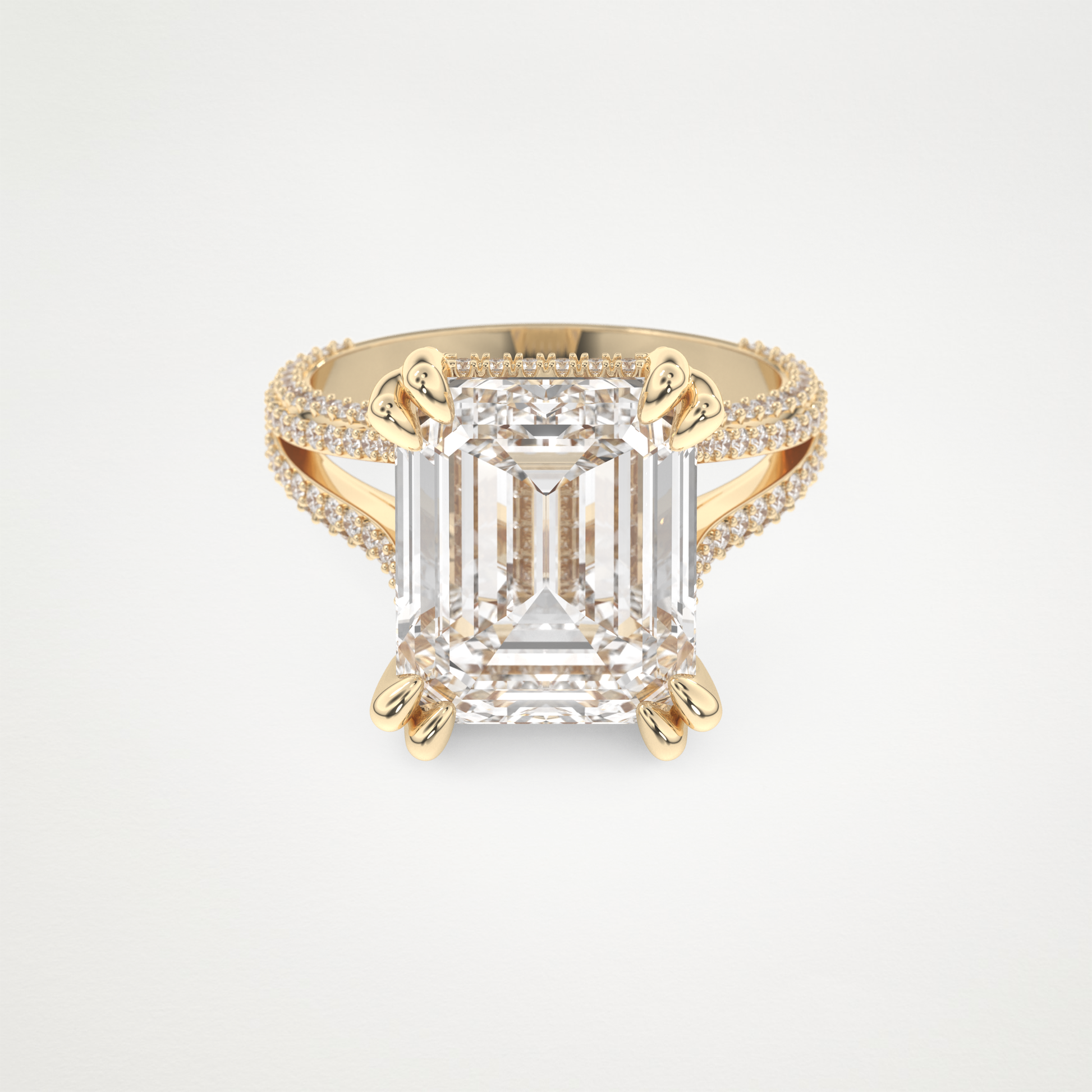 7 CT Moissanite Emerald Engagement Ring – Inspired by Beyoncé 7