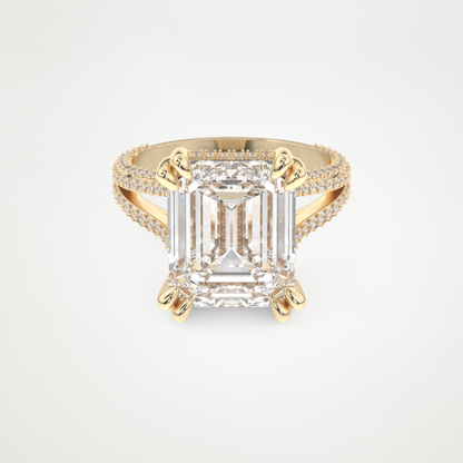 7 CT Moissanite Emerald Engagement Ring – Inspired by Beyoncé 7