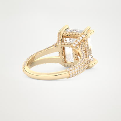 7 CT Moissanite Emerald Engagement Ring – Inspired by Beyoncé 9