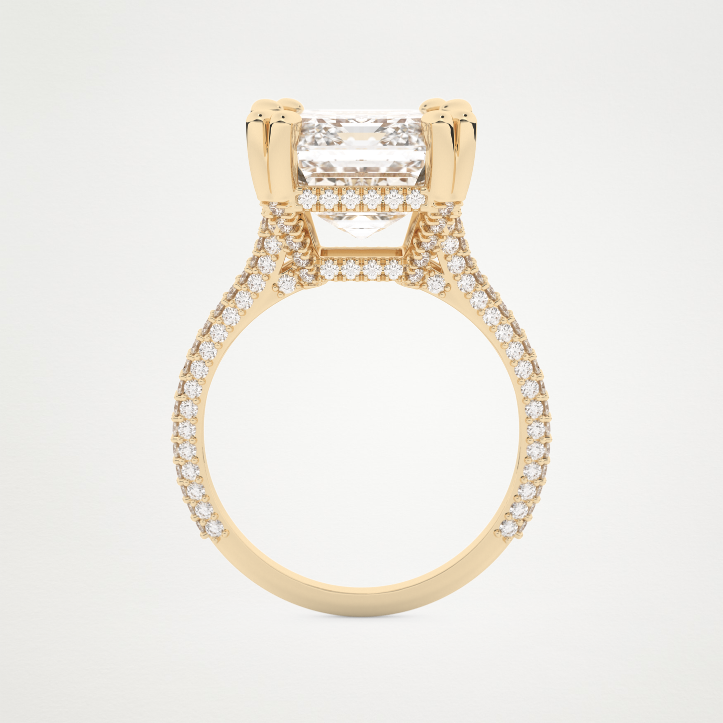 7 CT Moissanite Emerald Engagement Ring – Inspired by Beyoncé 11