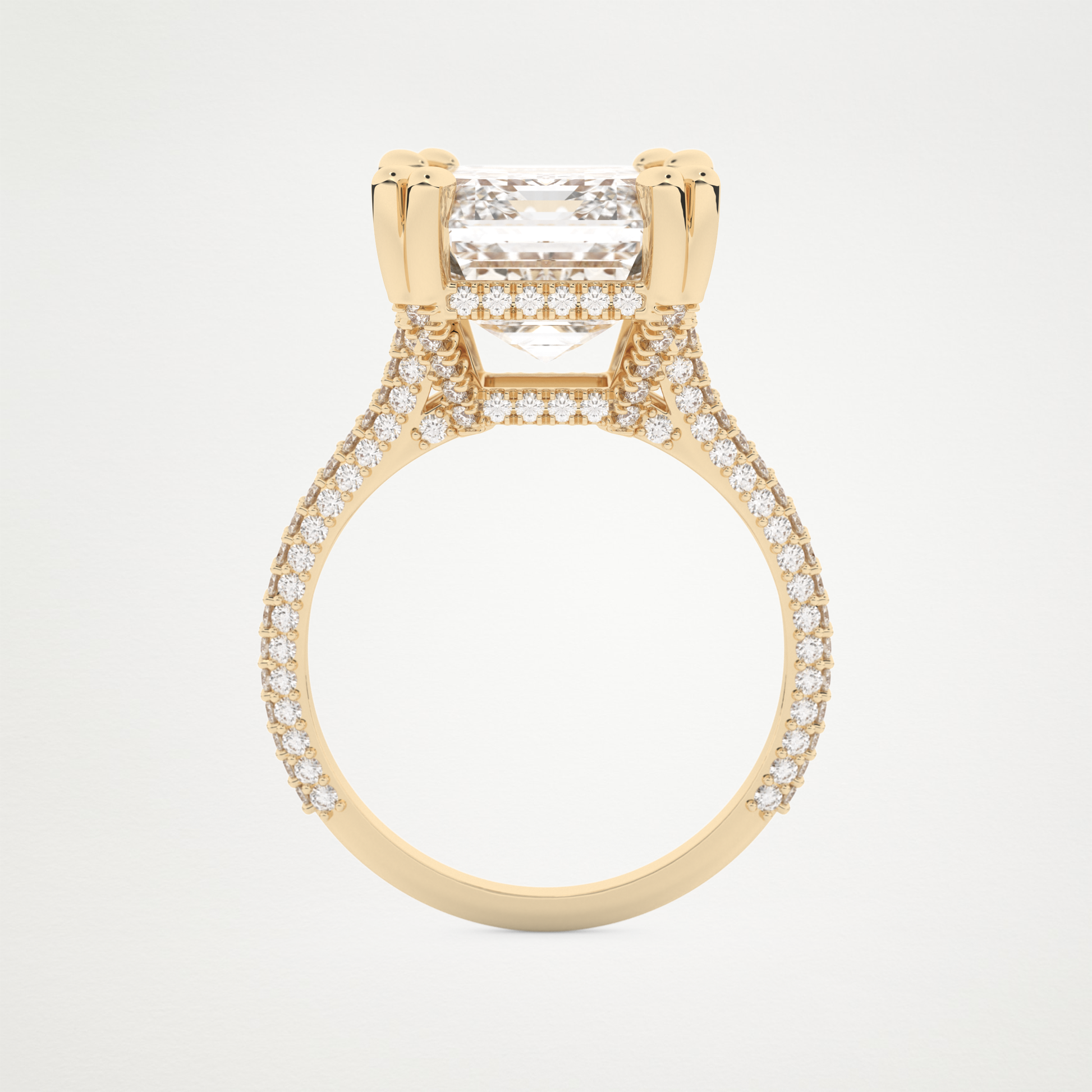7 CT Moissanite Emerald Engagement Ring – Inspired by Beyoncé 11