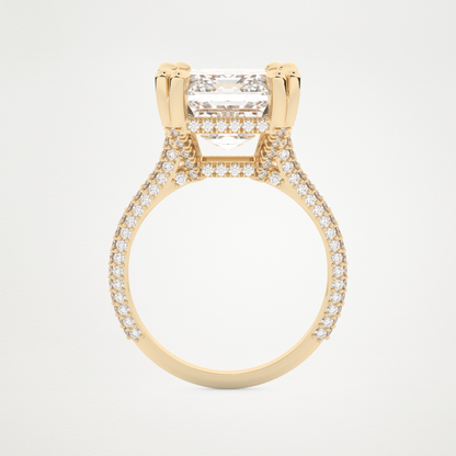 7 CT Moissanite Emerald Engagement Ring – Inspired by Beyoncé 11