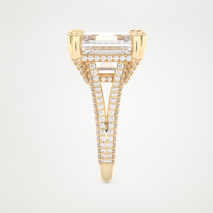 7 CT Moissanite Emerald Engagement Ring – Inspired by Beyoncé 12