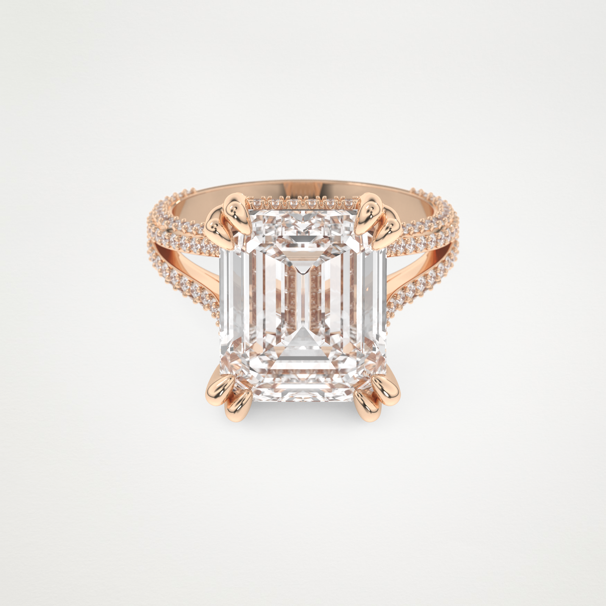 7 CT Moissanite Emerald Engagement Ring – Inspired by Beyoncé 13