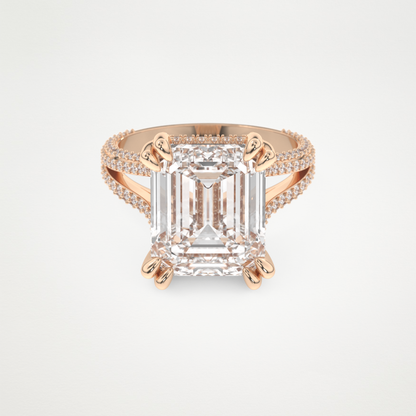 7 CT Moissanite Emerald Engagement Ring – Inspired by Beyoncé 13
