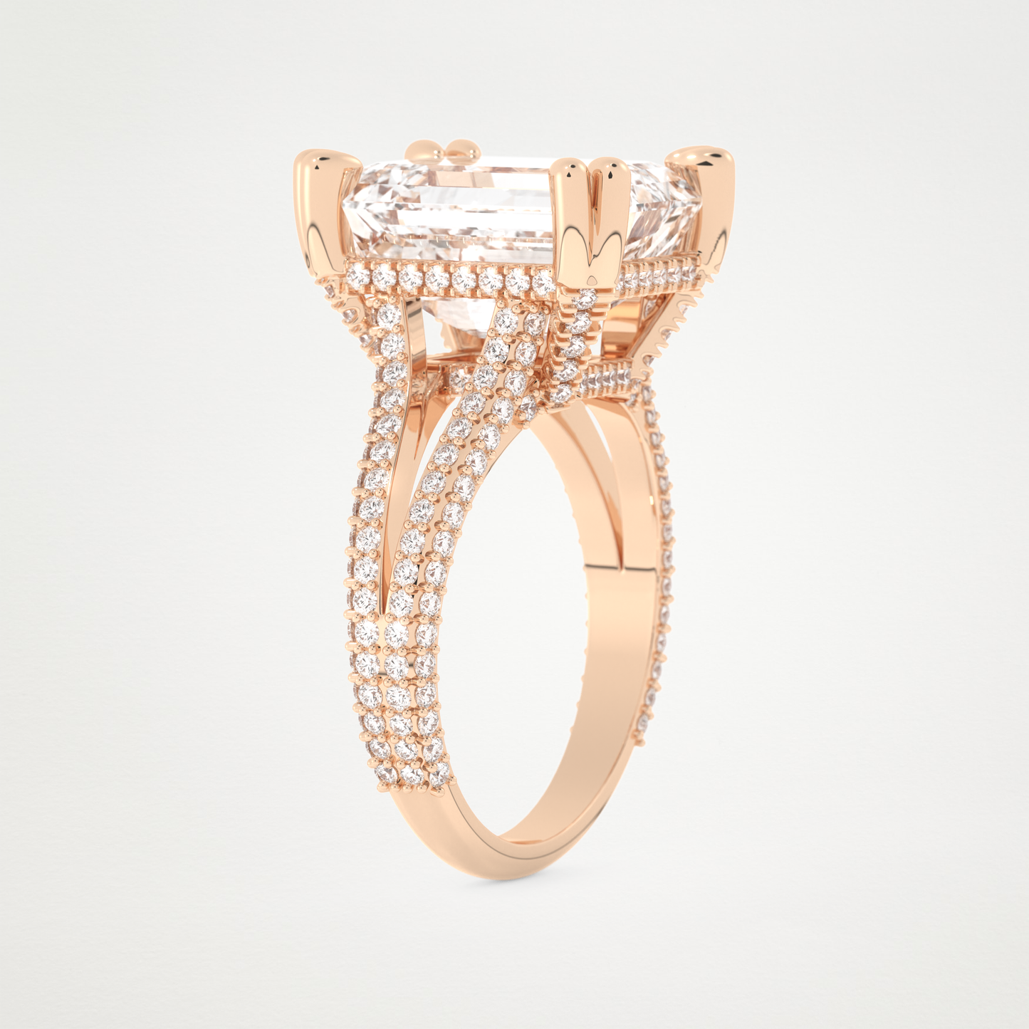 7 CT Moissanite Emerald Engagement Ring – Inspired by Beyoncé 16