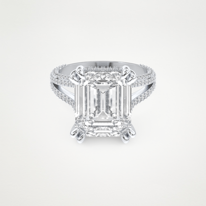 7 CT Moissanite Emerald Engagement Ring – Inspired by Beyoncé 1