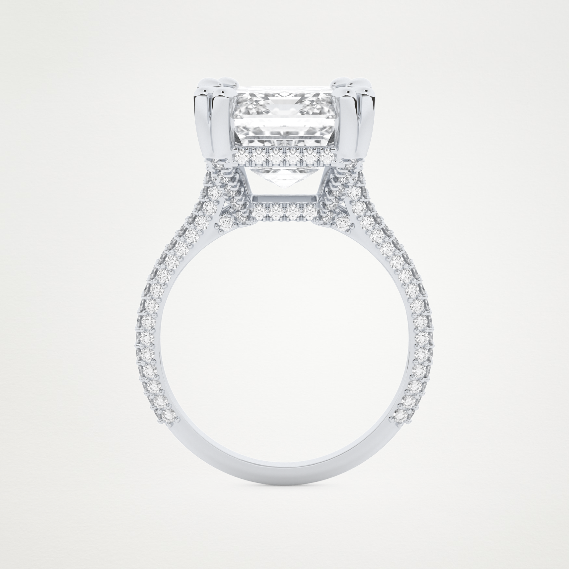 7 CT Moissanite Emerald Engagement Ring – Inspired by Beyoncé 5